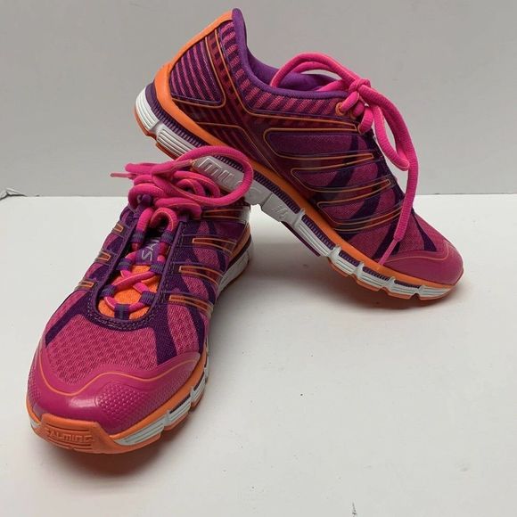 Salming Shoes - Salming Women's Size 7.5 Bright Multi Color Running Shoes Low Top Sneakers